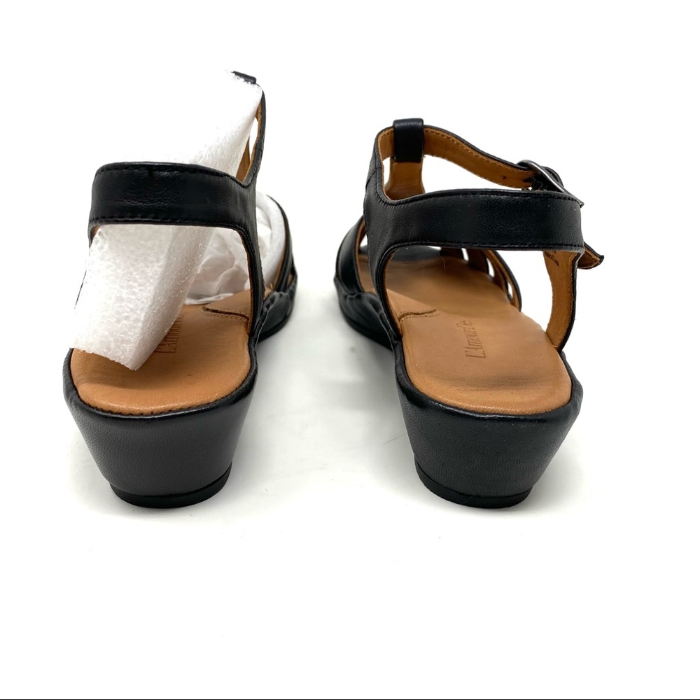 L’Amour Des Pieds Boqin black sheep leather sandals - Picture 4 of 8